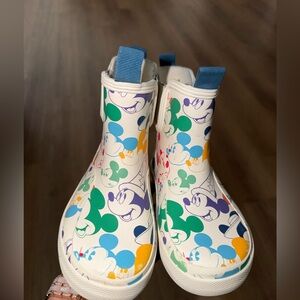 Zara Kids Colorful Mickey Mouse Rain Boots